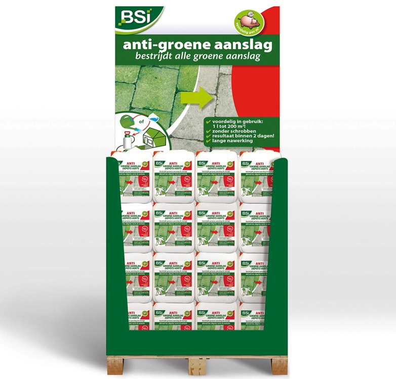 DISPLAY ANTI-GROENE AANSLAG / ANTI-DEPOTS VERTS