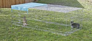 Buitenren met uitbreekblokk. 230x115x70cm, met afdekking