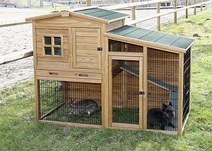 Kleinveehok FORTUNA 160x80x117cm incl.buitenren