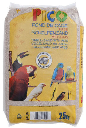 Schelpenzand Bruin Pico zak 25kg