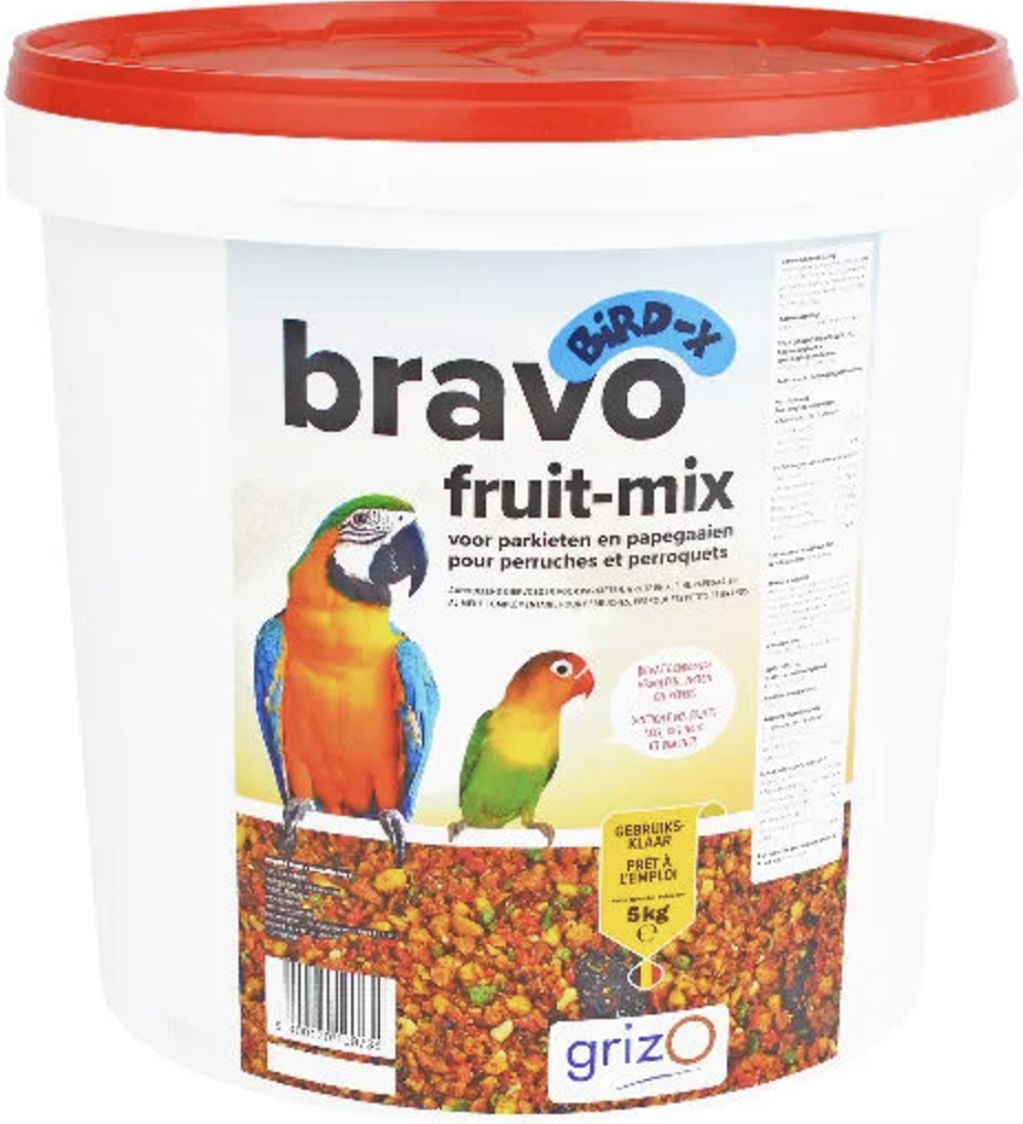 Bravo Fruit Mix Grof Voor Parkieten En Papegaaien 5 kg