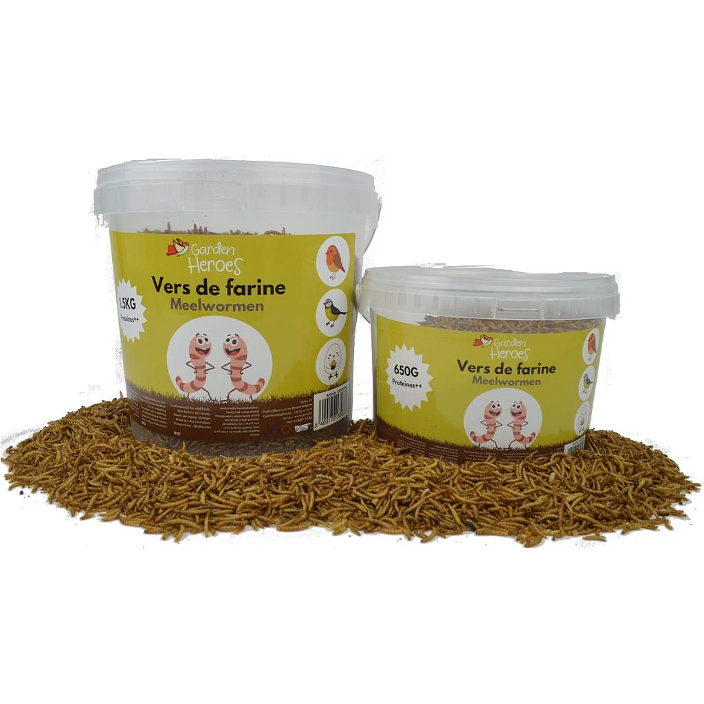 Meelwormen Garden Heroes emmer 0,65 kg