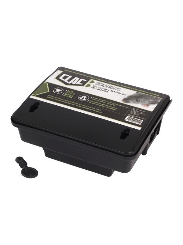 RATTEN EN MUIZEN BEVEILIGDE LOKAASDOOS MET SLEUTEL 