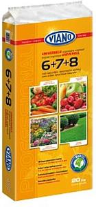 Meststoffen "6+7+8 met bacteriën" Viano 20Kg