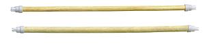 Houten zitstokken 4 st. 35cm 2x 10mm, 2x 12mm
