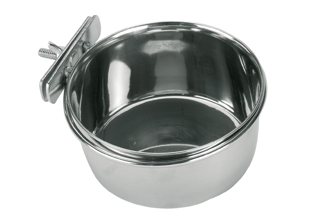Rvs bakje 300 ml, 9 cm Schroefbevestiging